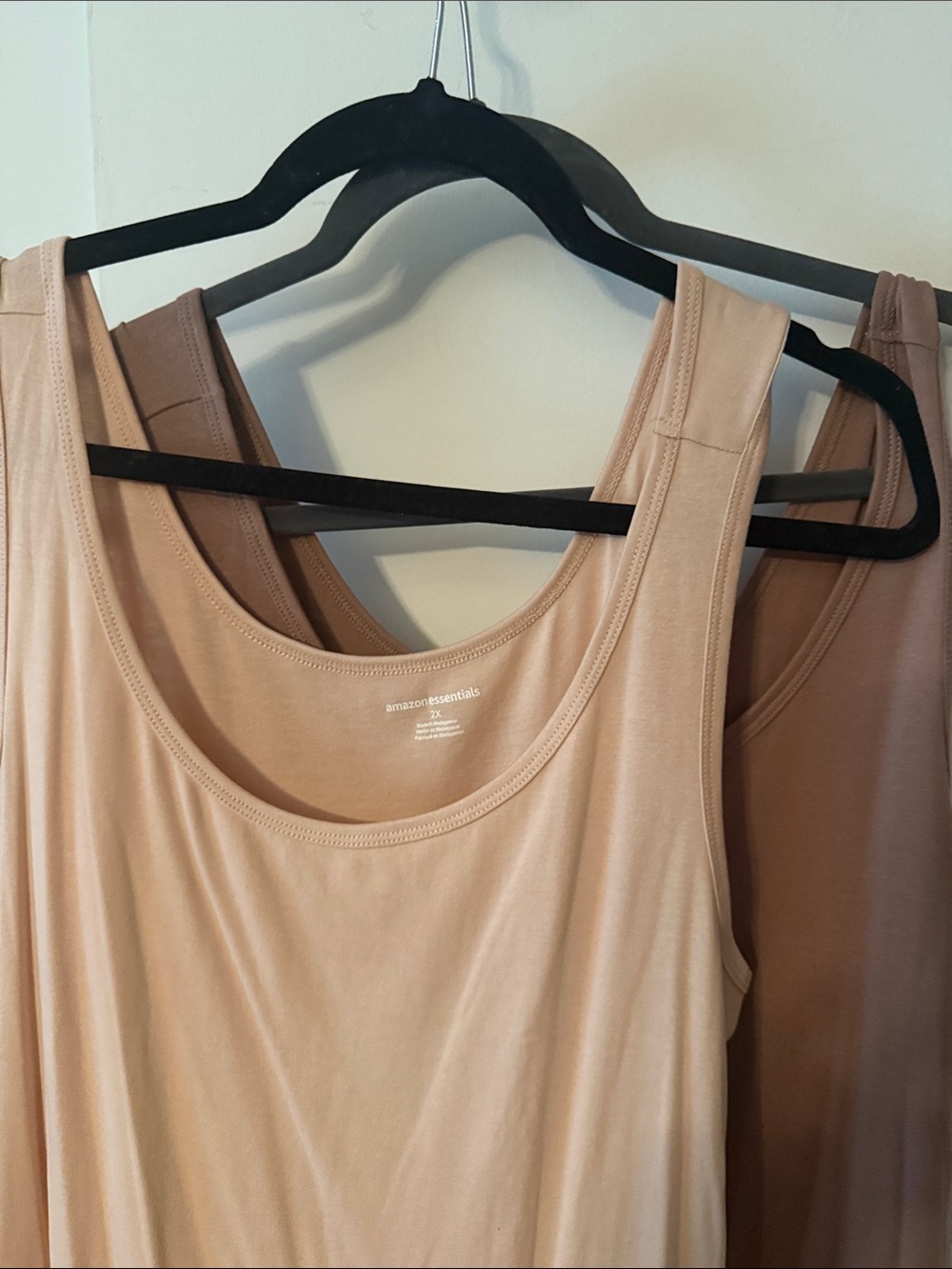 Amazon Essentials Women's Tank Tops in Nude and Taupe